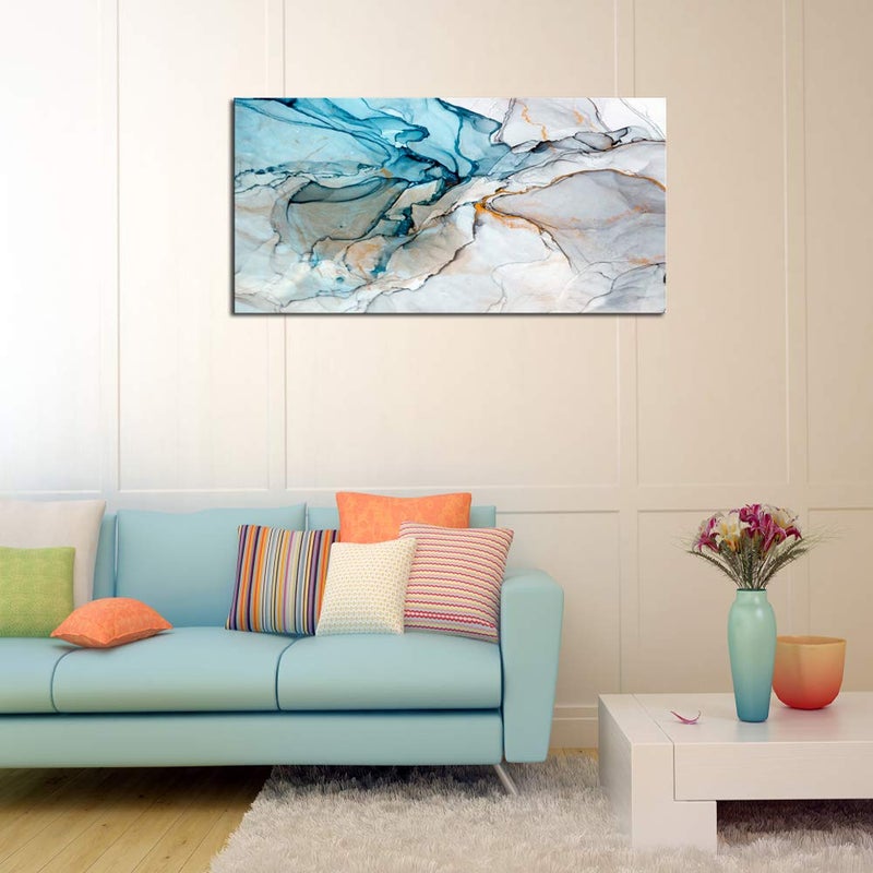 DZL Art A73862 Framed Wall Art Colorful Abstract Painting Background Canvas Wall Art Print Painting for Wall Decor Home Decor - Image 4